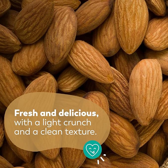 Lark Ellen Farm Organic Sprouted Almonds, Unsalted – USDA Organic, Raw, Vegan, Gluten-Free, Non-GMO, Paleo-Friendly, Plant-Based Protein Snack, Resealable Bag to Retain Freshness, 10 oz (3-Pack)