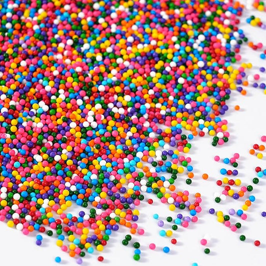 Rainbow Nonpareils Sprinkles, 4.23oz Nonpareils, Edible Rainbow Sprinkles for Cake Decorating, Cookies, Cupcakes, Macarons, Donuts and Ice Cream Topping(120g)