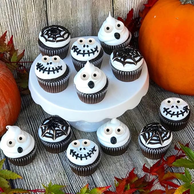 LEBERY Candy Eyeballs Eyes Cake Cupcake Toppers Halloween Sprinkles, Edible Eyes Candy Eyes for Decorating Eyes Sprinkles Edible Eyeballs for Halloween Christmas Baking Cookie Decorations - 3 oz