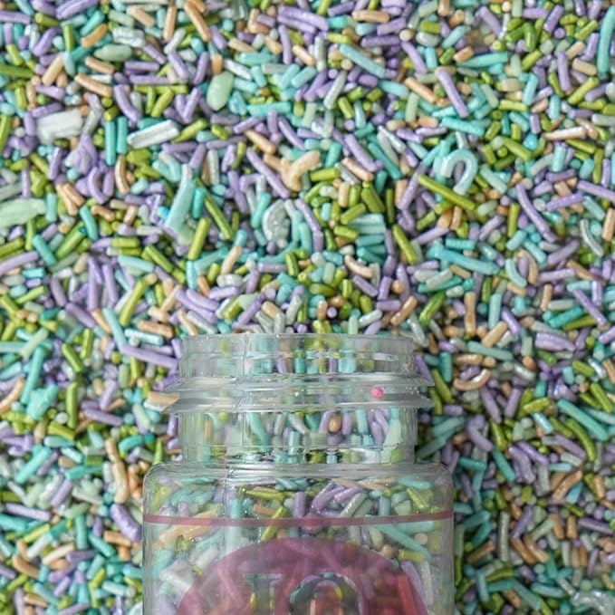 Confect Rainbow Sprinkles I Custom Blend Jimmes I Multicolor Decorative Toppings for Baking I Cake and Cupcake Decorations | Vegan, Gluten-Free, Nut-Free, Palm Oil-Free -4.2Oz (Fiesta Fun)