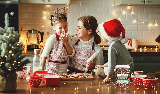 Christmas Sprinkles Bulk - 1.6 Pounds - Holiday Jimmies - Red White and Green Xmas Baking Toppings for Cookies, Cakes, Cupcakes, and More!