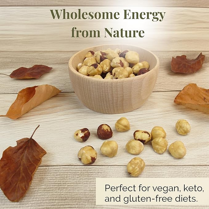 Roasted Lightly Salted Oregon 48 Oz Extra Large Hazelnuts Kosher and Gluten Free in Resealable Bag 3 Lbs