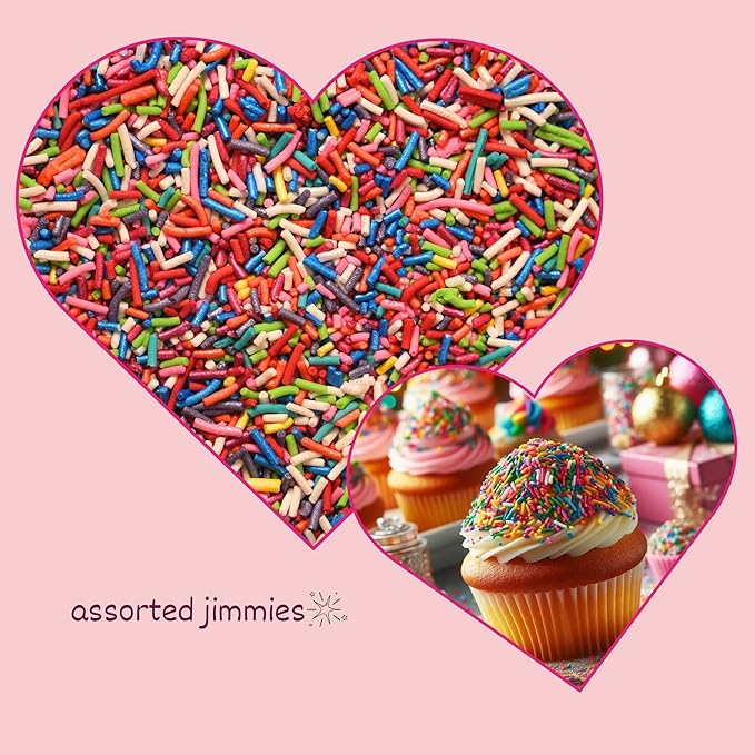 Confect Rainbow Sprinkles I Custom Blend Jimmes I Multicolor Decorative Toppings I Cake and Cupcake Decorative Topping | Vegan, Gluten-Free, Palm Oil-Free - 4.2oz (Rainbow Magic)