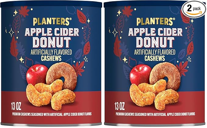 PLANTERS Apple Cider Donut Cashews 13oz (Pack of 2)