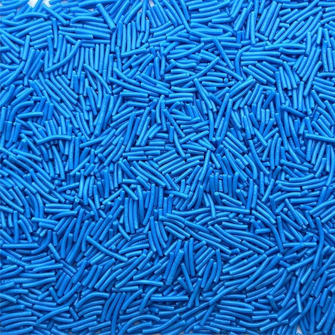 SE Si&Moos Navy Blue Jimmies Sprinkles Blue Sprinkles for Cake Decorating Edible Crunchy Jimmies for Topping Ice Cream, Cookies, Cakes, Cupcakes, Dessert Decorating 3 OZ