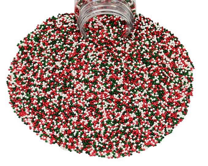 Mystic Sprinkles Christmas Holiday Sprinkle Mixes (Noel Mix Nonpareils 4oz)