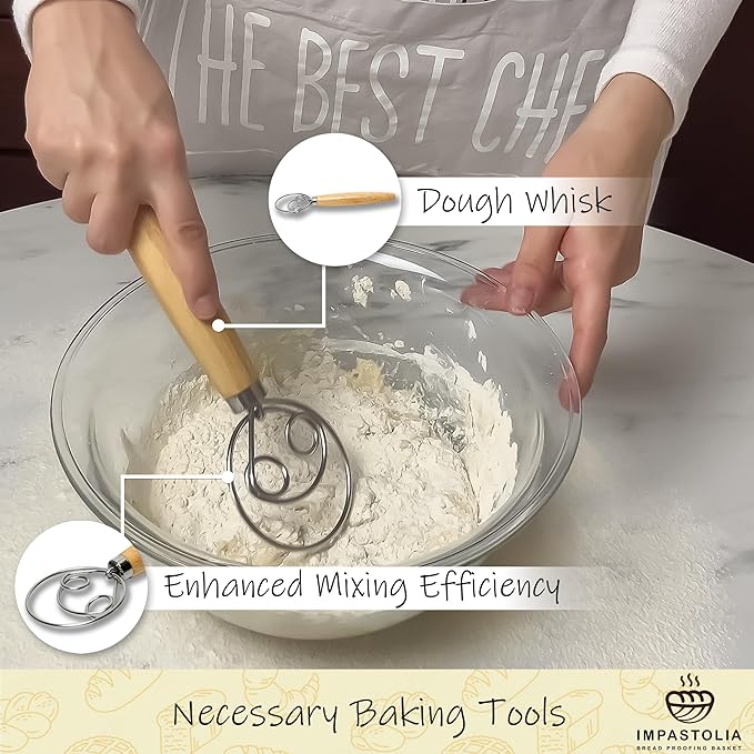 Sourdough Starter Kit With 9" Banneton Bread Proofing Basket Complete Sourdough Bread Baking Supplies with All Bread Making Tools Flour Sifter Dough Scraper Bread Lame Whisk PastryMat Sour dough tool