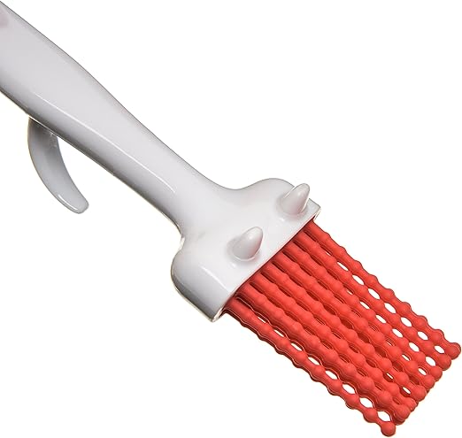 Carlisle FoodService Products 4040305 Silicone Basting Brush with Hook, 2", Red (Case of 12)