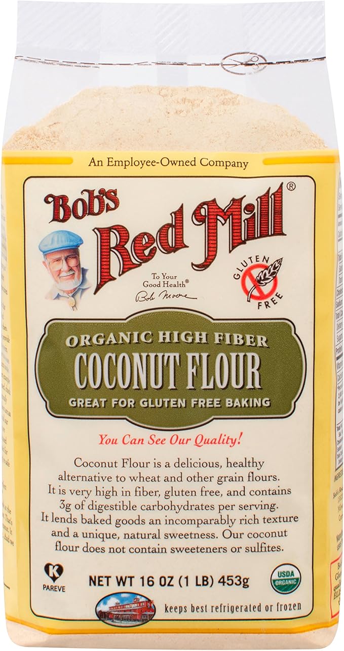 Bob's Red Mill Organic Coconut Flour, 16 Ounce (Pack of 4)