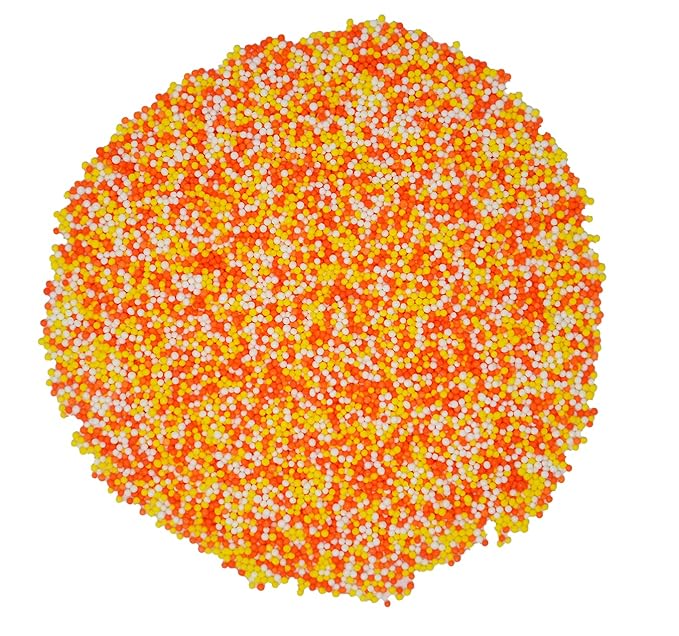 Mystic Sprinkles Autumn/Fall Sprinkle Mixes (Candy Corn Nonpareils Mix 3.8oz)