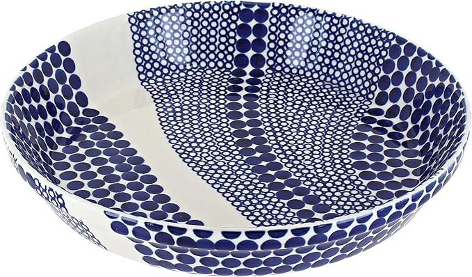 Blue Rose Polish Pottery - Blue Zara Pie Plate - 9.75" Diameter - Ceramic Baking Dish, For Pies, Quiches & Desserts
