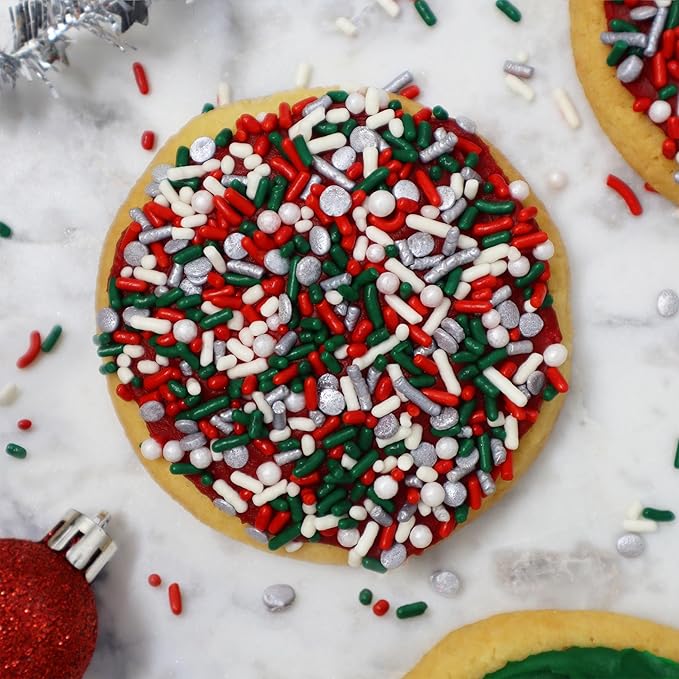 Mystic Sprinkles 4 Cell Sprinkle Assortments (A Classic Christmas in Silver, Midi)
