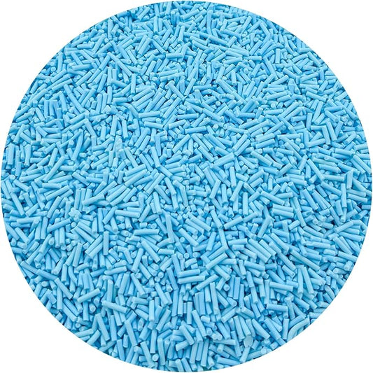 150g Fake Sprinkles Resin Sprinkles Clay Sprinkles Fake Candy Sprinkles Polymer Sprinkles Polymer Clay Slices for Resin Nail Slime Scrapbook DIY Art Crafts Making(232-light Blue)