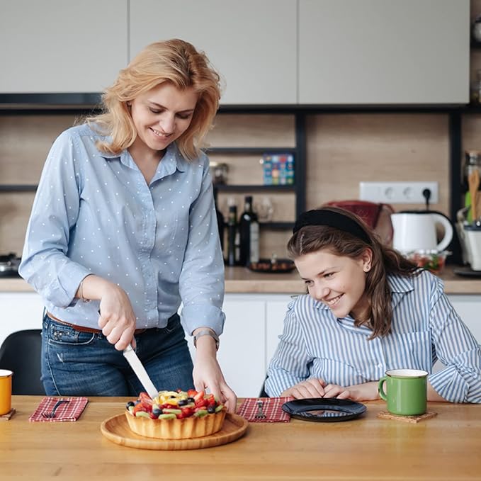 Cake Knife and Pie Server Set with Luxury Gift Box, Kitchen Essentials Cake Cutter Slicer-Serrated on Both Sides, for Right or Left Handed, Perfect Pie Gadgets, Kitchen Set and Server for Cakes & Pie