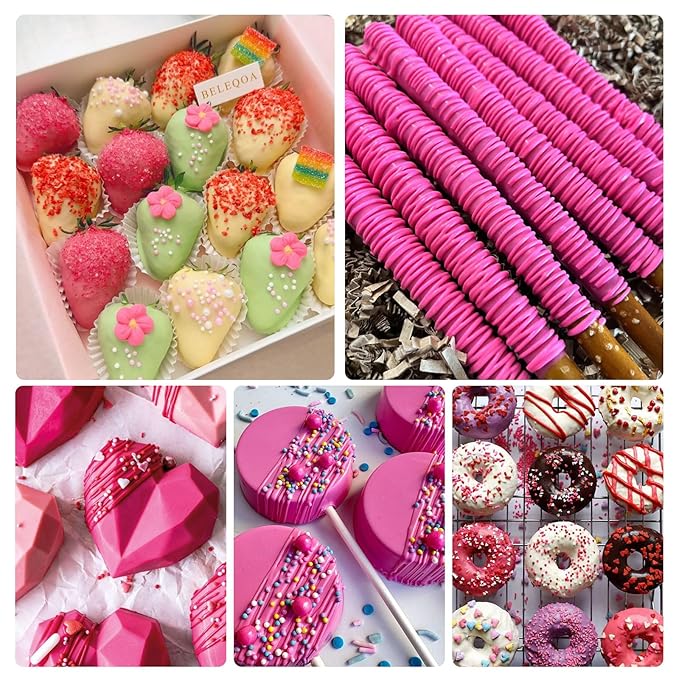 Hot Pink Oil Based Food Coloring for Chocolates Melts - 30ML Tasteless Liquid Edible Oils Food Dye Candy Cookies Decorating,Vivid Oil Food Color Baking Frosting Cake Decorations,Soap,Cosmetics