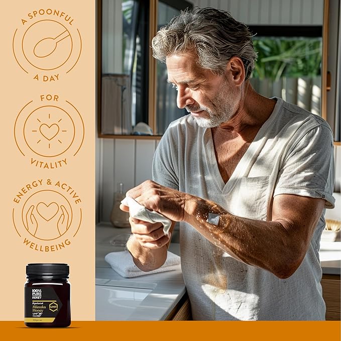Manuka Honey UMF 25+ (MGO 1197+) 100% Pure New Zealand, Certified Ultra Premium Raw, 8.8 Oz (250g)