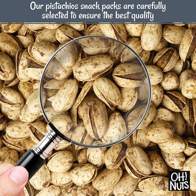 Oh! Nuts Spiced Pistachios – Jalapeño, 2 LB – Bold Savory Snack, Roasted Pistachio Variety – Packed in Resealable Bag to Maintain Freshness