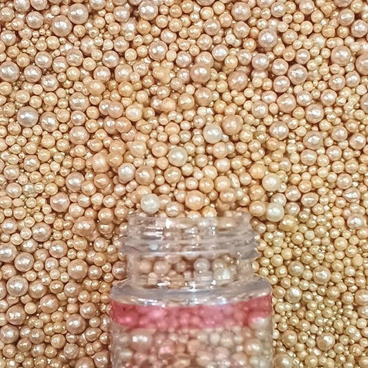 Confect Sprinkles -Love Disco Balls Gold Sprinkles – Metallic Gold Edible Pearls for Cake & Cupcake Decorating – Vegan, Gluten-Free, Nut-Free, Soy-Free, Dairy-Free, Palm Oil-Free - 4.2 Oz