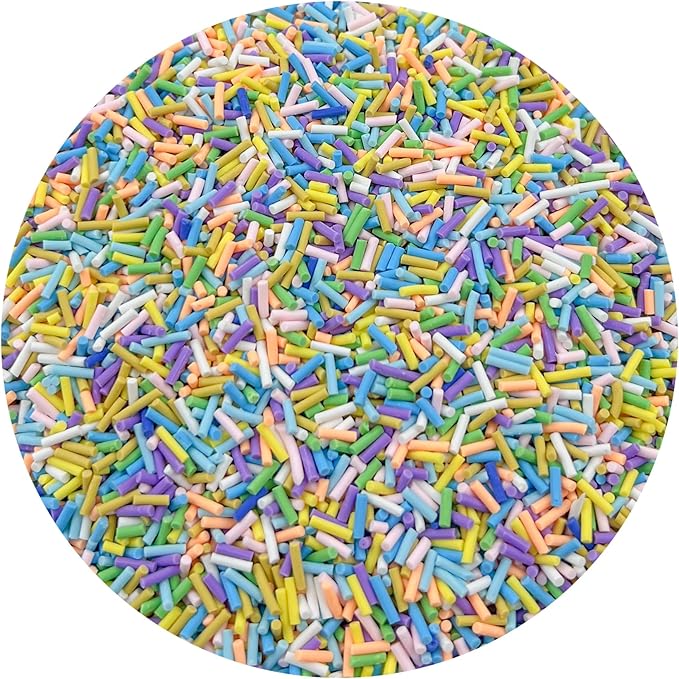 150g Fake Sprinkles Resin Sprinkles Clay Sprinkles Fake Candy Sprinkles Polymer Sprinkles Polymer Clay Slices for Resin Nail Slime Scrapbook DIY Art Crafts Making(255-mixed Color 7)