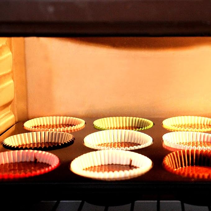 Eoonfirst Standard Size Baking Cups Thanksgiving Day Cupcake Liners 200 Pcs (Light Pink)