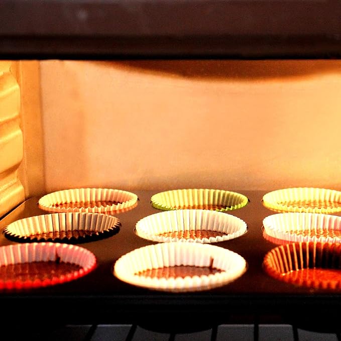 Eoonfirst Standard Size Baking Cups Valentine's Day Party Cupcake Liners 200 Pcs (Light Blue)
