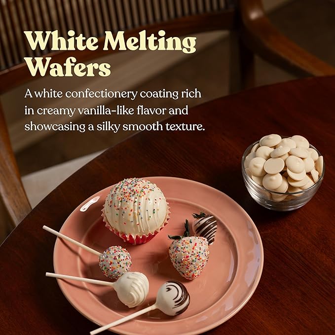 Cambie White Chocolate Melts – 2 Pounds of Melting Chocolate Wafers for Dipping, Molding & Baking Chocolates – Smooth and Creamy Candy Melts