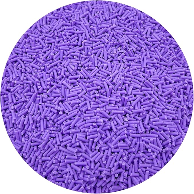 150g Fake Sprinkles Resin Sprinkles Clay Sprinkles Fake Candy Sprinkles Polymer Sprinkles Polymer Clay Slices for Resin Nail Slime Scrapbook DIY Art Crafts Making(243-purple)