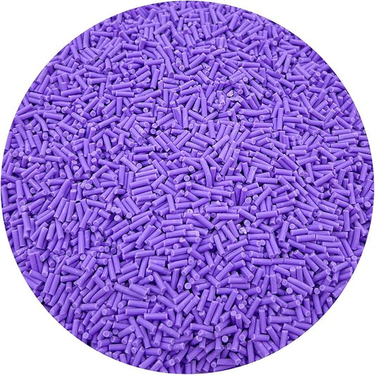 150g Fake Sprinkles Resin Sprinkles Clay Sprinkles Fake Candy Sprinkles Polymer Sprinkles Polymer Clay Slices for Resin Nail Slime Scrapbook DIY Art Crafts Making(243-purple)