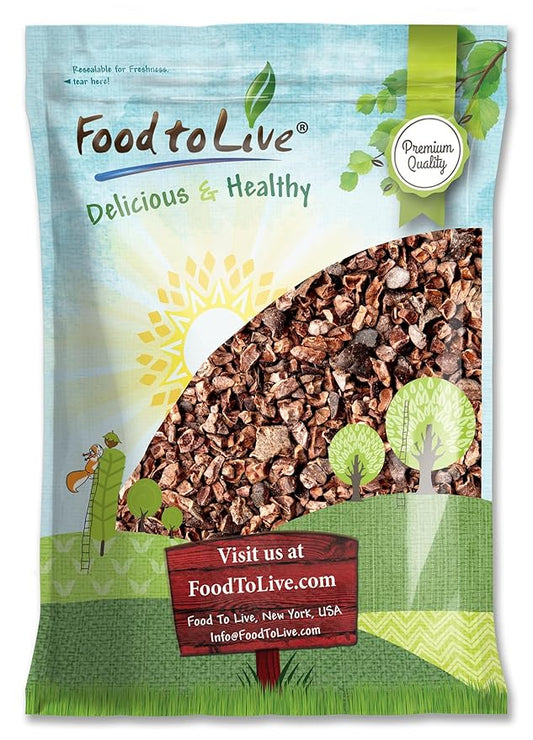 Food to Live Sweet Cacao Nibs with Coconut Sugar, 10 Pounds – Lightly Sweetened with Coconut Sugar, Raw, Non-Irradiated, Great for Snacking, Baking & Smoothies. High in Antioxidants. Vegan, Kosher, Bulk