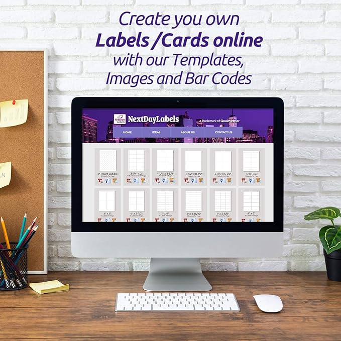 NextDayLabels – 4” x 5” Rectangular Sticker Labels for Printer - White Laser/Inkjet Printer Labels Return Address Labels Shipping Label Stickers (50 Sheets, 4 Per Sheet, 200 Labels)