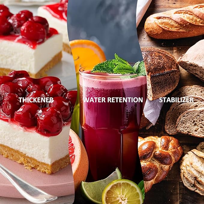 9oz CMC Powder, 100% Pure CMC Powder for Fondant, Food Grade CMC Powder Thickener, Ice Cream Stabilizer, Tylose Powder for Cake, Ice Cream, Frozen Foods, Candy, Yogurt, Gum Paste