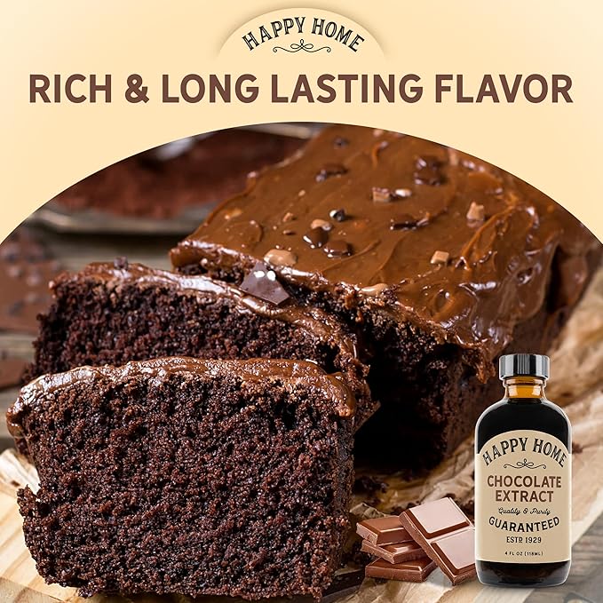Happy Home Premium Natural Chocolate Flavor - Certified Kosher, 4 oz.