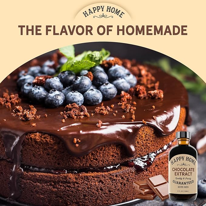 Happy Home Premium Natural Chocolate Flavor - Certified Kosher, 4 oz.
