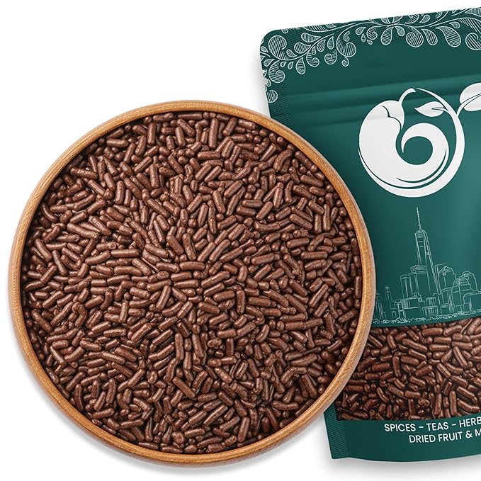 NY Spice Shop Nonpareils Chocolate Sprinkles - 3 Pound Baking Chocolate Decorations Sprinkles Edible Gifts - Cupcake Chocolates Sprinkle - Baking Supplies Edible Cake Sprinkle for Sweet Topping