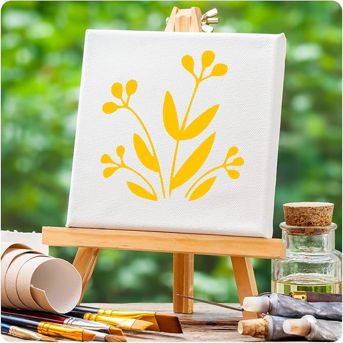 66 Pcs Small Stencils for Crafts Reusable 3 Inch Stencils for Painting on Wood DIY Craft Paint Template for Wall Home Decor Card Rock Canvas Drawing Holiday Ornament(Autumn)