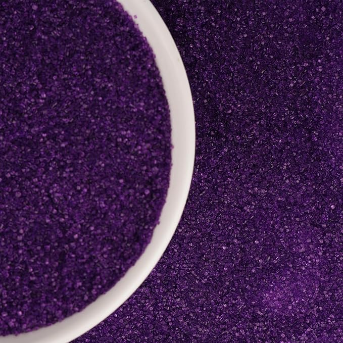 Purple Sanding Sugar for Baking 4 oz Edible Sparkling Sugar Sprinkles Coarse Sugar Crystals for Baking Topping Cake Cookie Cupcake Topper Ice Cream Decoration Supplies