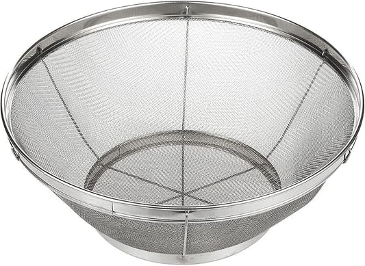 Juvale Fine Mesh Strainer - Stainless Steel Rice Strainer - Ultra-Fine Pasta Colander & Quinoa Sifter - Ergonomic Handle Mesh Colander & Matcha Sifter - 11 in x 4 in, Silver