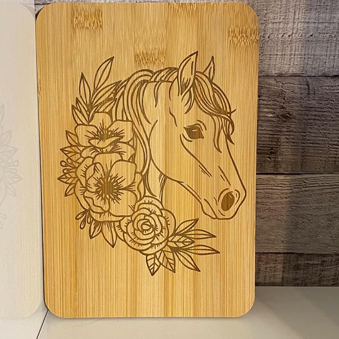 Animal Wood Burning Stencils for Painting 12” Horse Stencil Animal Stencils for Crafts T-Shirt Fabric Wood DIY
