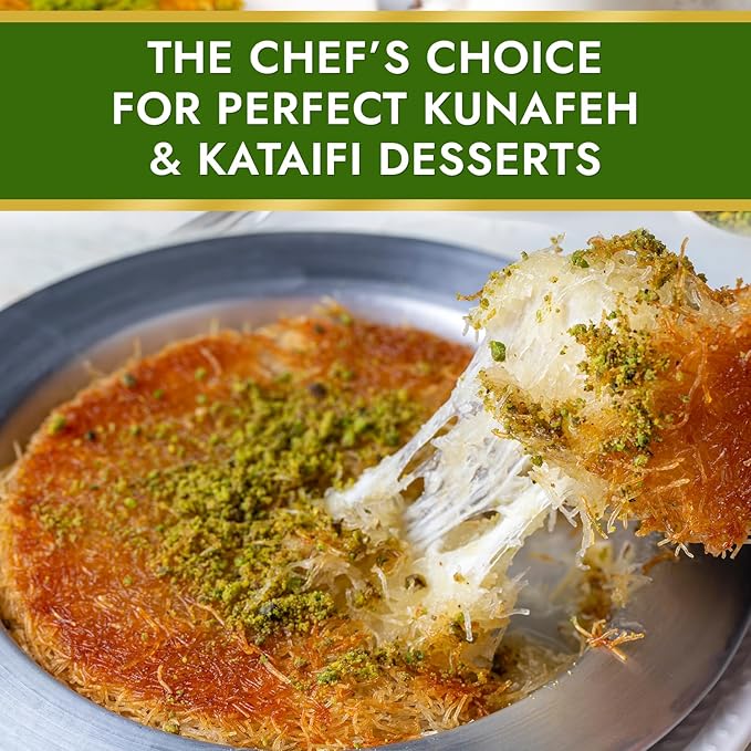 Dolce Calma Bulk Dried Kataifi Dough 22 lb Large Pack | Kadayif for Dubai Chocolate Bar, Kunafa & Baklava Desserts | Shredded Fillo for Bakery & Catering Use