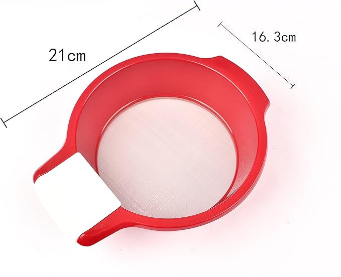 Mini manual flour sieve/juice filter/Sifting Pan Fine Mesh Strainer/Flour Sieve/Icing and Sugar Sifter,60 mesh 6.7 inch