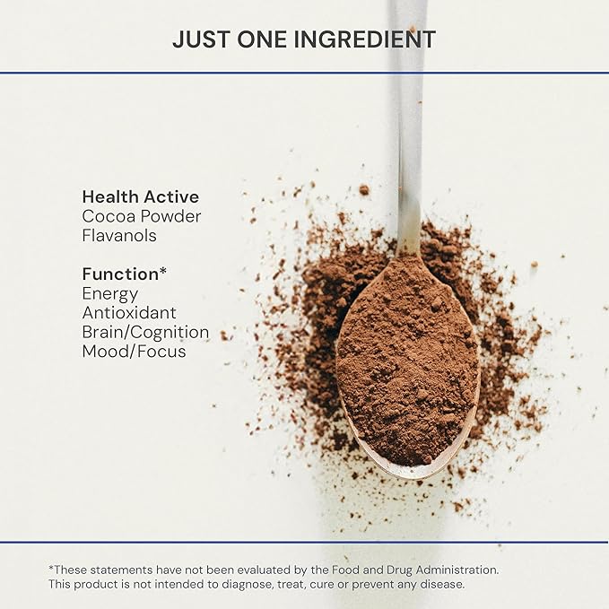 Blueprint Bryan Johnson Non Dairy Cocoa Powder – Elite Level Flavanols – 100% Pure Cocoa – Low Fat Unsweetened Cocoa – Undutched – Keto Friendly – Great for Baking, Cooking & Smoothies – 12oz Bag