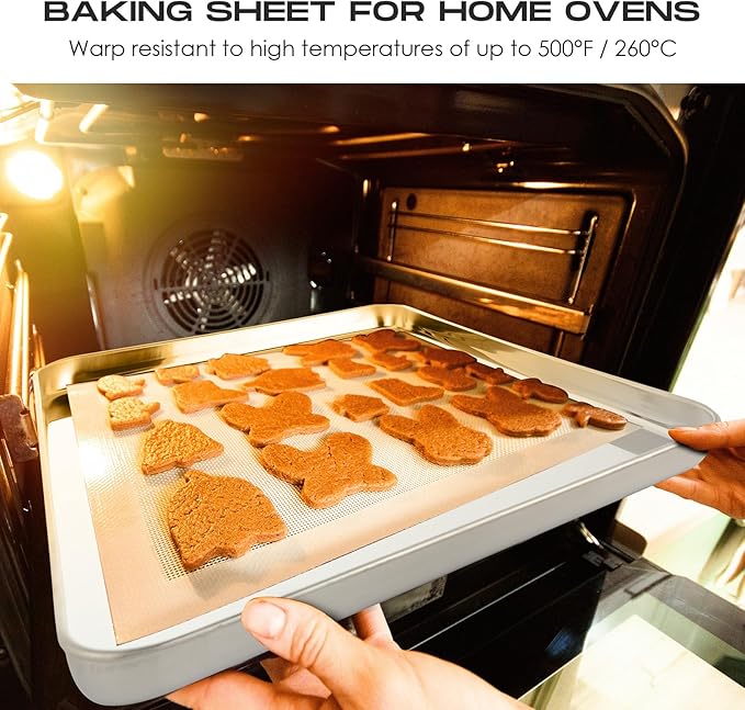 Zopeal 12 Pieces Baking Sheet Pan Cookie Sheet Set for Oven Stainless Steel Trays Nonstick Small Serving Tray Cake Toaster Metal Food Trays, Oven and Dishwasher Safe(16 x 12 x 1 Inch)