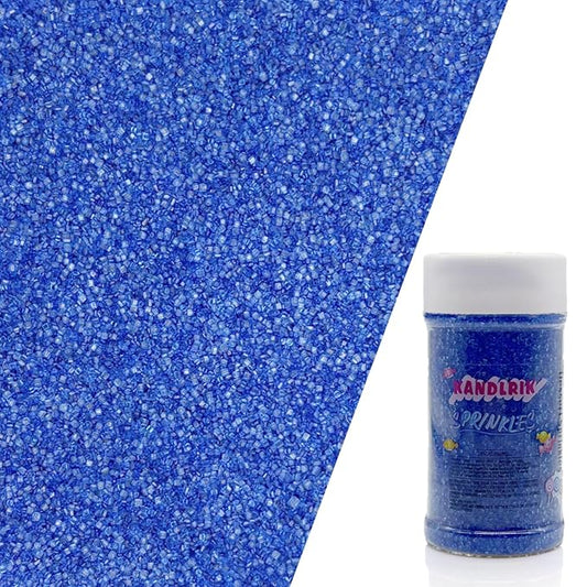 Edible Sanding Sugar Sprinkles for Cookie Decorating, Sugar Sprinkle Mix For Celebration Cakes, Cupcakes, Cookies, 3OZ (Royal Blue)
