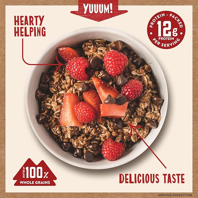 Kodiak Cakes Instant Oatmeal Packets - High Protein - 100% Whole Grains Breakfast Food - Chocolate Chip (36 Packets)