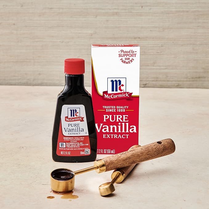 McCormick Vanilla Extract, Pure, No Corn Syrup, Gluten Free, Rich, Sweet Flavor and Aroma for Baking and Savory Dishes, 2 fl oz