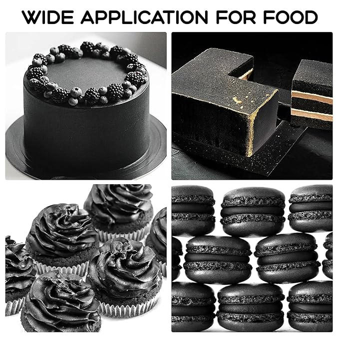 Black Gel Food Coloring – 4.5 oz Professional Grade Concentrated Food Dye, Gel Based Coloring for Icing, Baking, Cake Decorating & Cookies