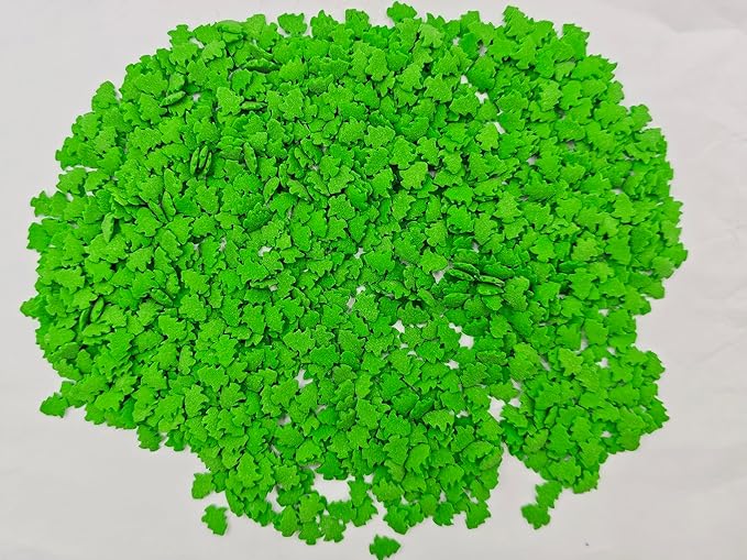 Edible 3.4 oz Green Christmas Tree Confetti Candy Sprinkles Dessert Sprinkle Cupcake Toppers Cookie Decorations for Xmas Cake Decorating