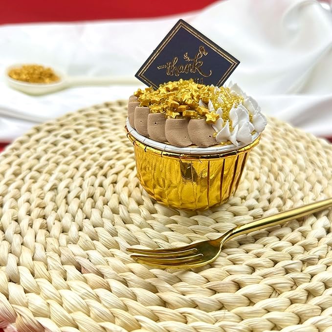 Gold Sprinkles for Cake Decorating, Star Sanding Sprinkles Mix for Cookie Baking Ice Cream Brownie Cupcake Toppings
