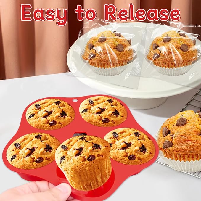 Silicone Air Fryer Muffin Pan Mini Egg Bite Mold for Oven Baking,1 Pcs With 100bags Round Muffin Tins Cups Cake Pan Tray for Air Fryer Liners Basket Accessories Baking Muffin Cakes Pancake