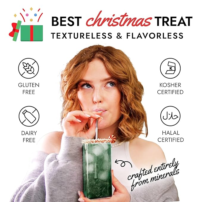 MONÉGASQUE Emerald Green Edible Glitter for Drinks 10g – Christmas Sprinkles Green Edible Glitter for Cakes & Cocktails – Food Coloring Spray for Cake Decorations – Cocktail Drink Shimmer Powder